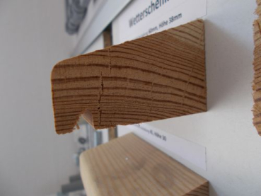 Preview: Holz-Wasserschenkel, Ausladung 60 mm, Höhe 38 mm, H7